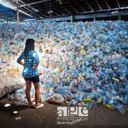 Plastic recycling facility on Bali